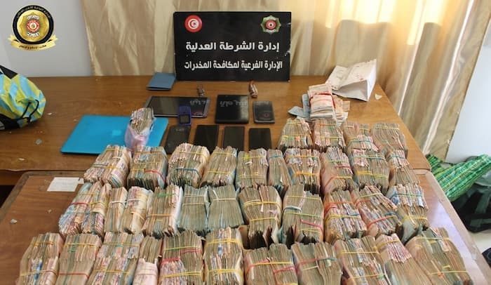 Tunis: Saisie de 300 mille dinars issus du trafic de drogue