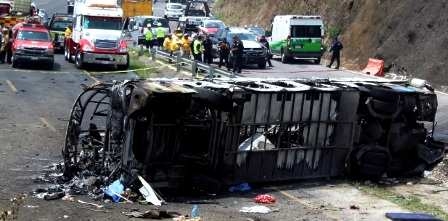 Mexique : Terrifiant accident de la route : 24 morts et de nombreux blessés !