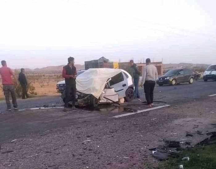 Sidi Bouzid: Trois morts et deux blessés dans un accident de la route