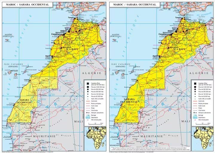 France : Mise à jour officielle de la carte du Maroc après avoir reconnu sa...