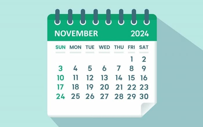 Calendrier fiscal et social: Voici les principales dates du mois de novembre