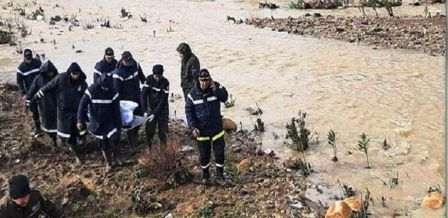 Tunisie – Siliana : Repêchage du corps d’une jeune fille emportée par un oued en crue