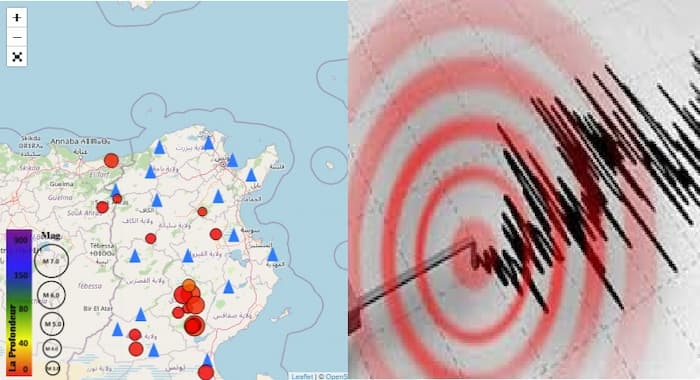 Tunisie: Trois nouvelles secousses telluriques enregistrées mardi