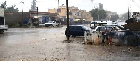 Tunisie – Le Kef cet après midi : Pluies abondantes et importantes chutes de grêle