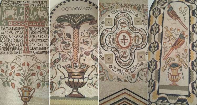 Quatre mosaïques chrétiennes de Tunisie des Vandales aux Byzantins