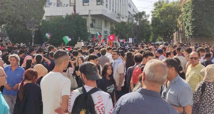 Tunisie : Les lycéens dans la rue pour affirmer leur soutien indéfectible aux Palestiniens