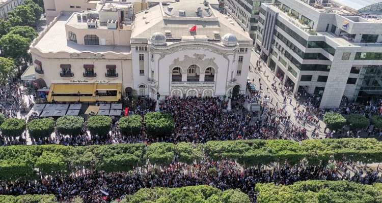 Tunisie : Ils étaient 150.000 à manifester leur soutien à la Palestine