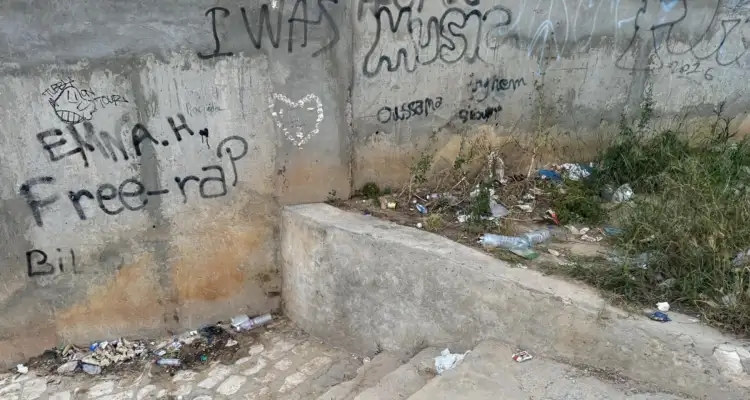 Tunisie - Snapshot : Voici l'état scandaleux des escaliers de Sidi Bou Said