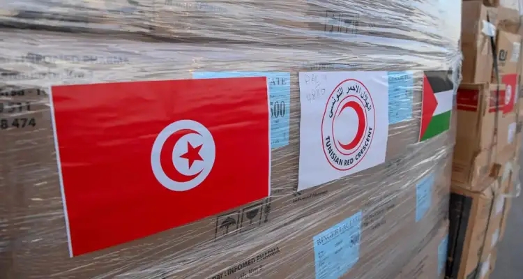 Navire de solidarité : La Tunisie envoie 1609 tonnes d'aide à Gaza