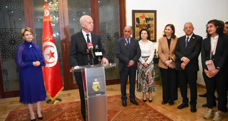 Kaïs Saïd rencontre la communauté tunisienne en Chine