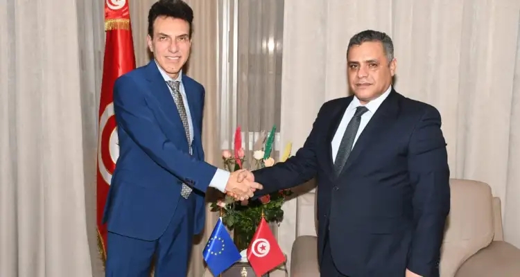 Tunisie : Le ministre de l'intérieur reçoit l'ambassadeur de l'UE