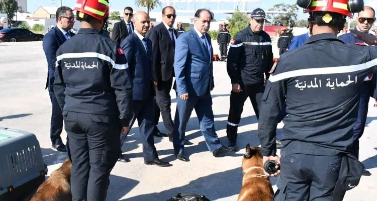 تونس ترسل فريقا مجهزا من الحماية المدنية إلى المغرب