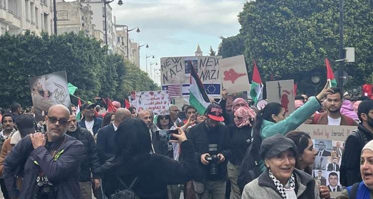 Tunis : Manifestation en soutien à Gaza