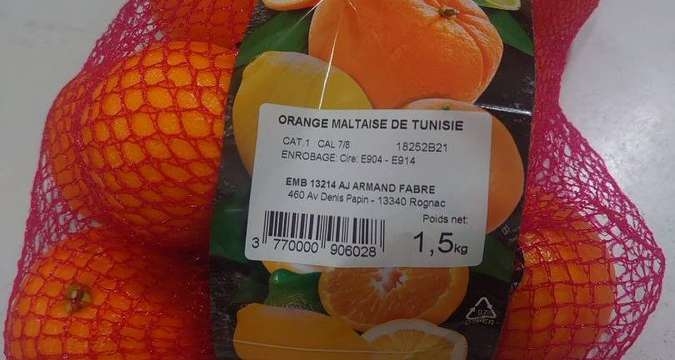 Des oranges maltaises tunisiennes massivement rappelées en France