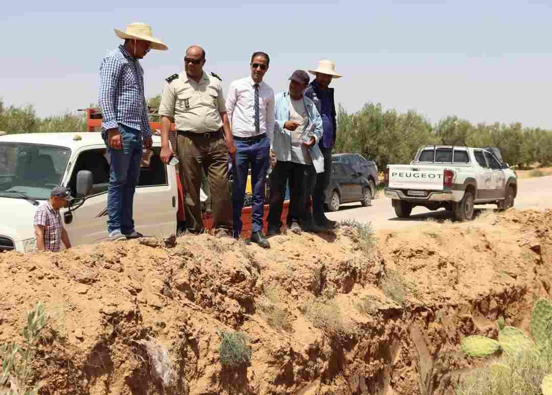 القيروان: استئناف أشغال مدّ أنبوب الغاز بالقُوّة العامّة (صور)