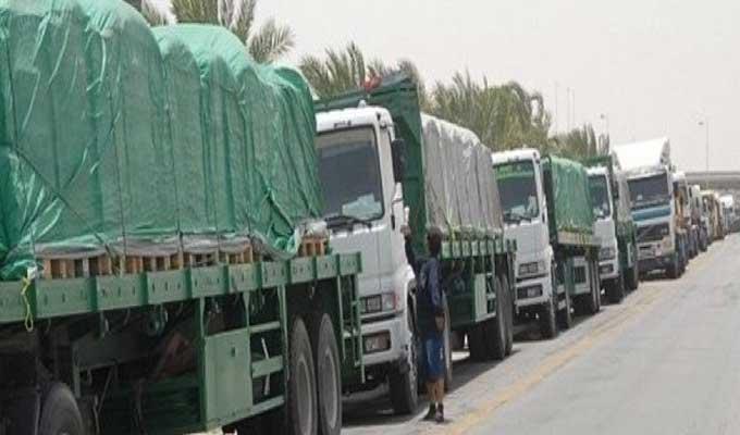 مدنين: شاحنات ليبية عالقة في انتظار عودة الحركة عبر معبر راس جدير