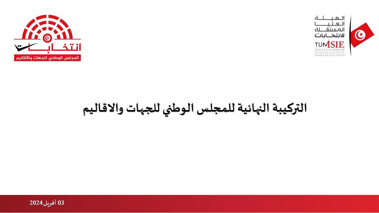 التركيبة النهائية لأعضاء المجلس الوطني للجهات والأقاليم