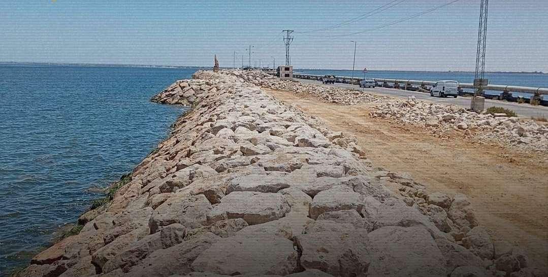نسبة تقدم أشغال إنجاز مشروع مضاعفة الطريق الرومانية بين جربة وجرجيس تبلغ 64 %