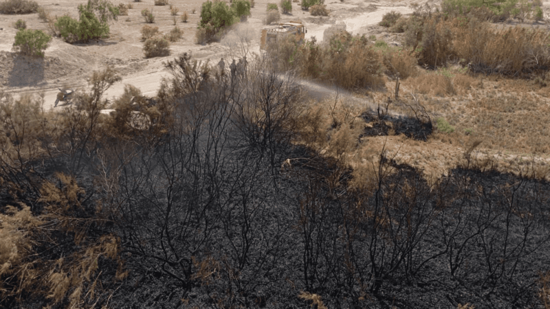 قفصة: إخماد حريق قريب من إحدى مغاسل الفسفاط