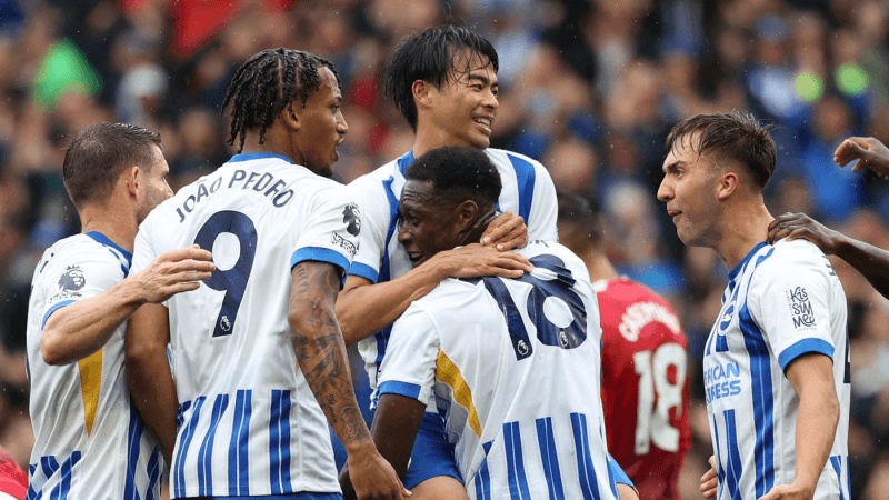 Premier League: Manchester Utd battu à Brighton