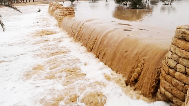 هطول كميات هامة من الأمطار بتوزر