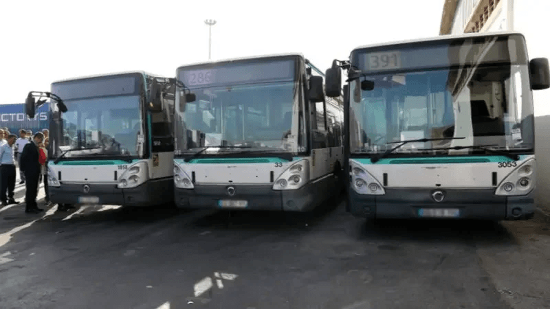 75 bus d'occasion s'ajoutent à la flotte de la TRANTU