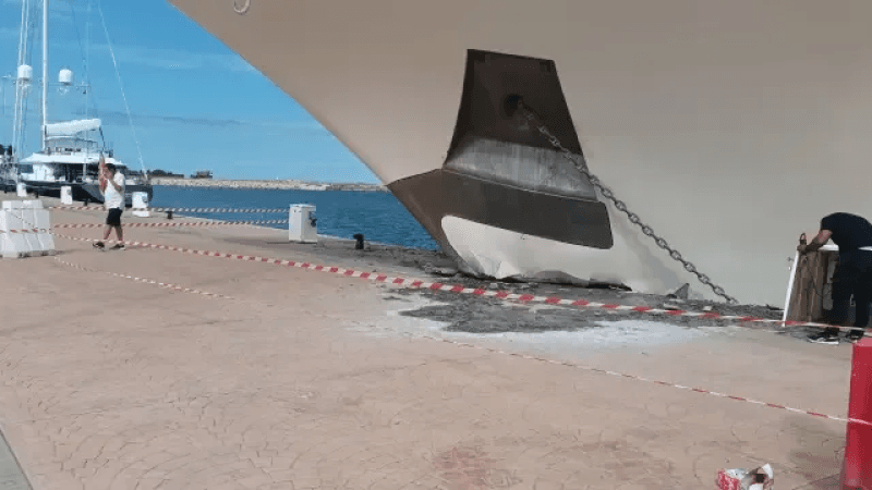 Bizerte: Un yacht saoudien heurte le quai du port de plaisance