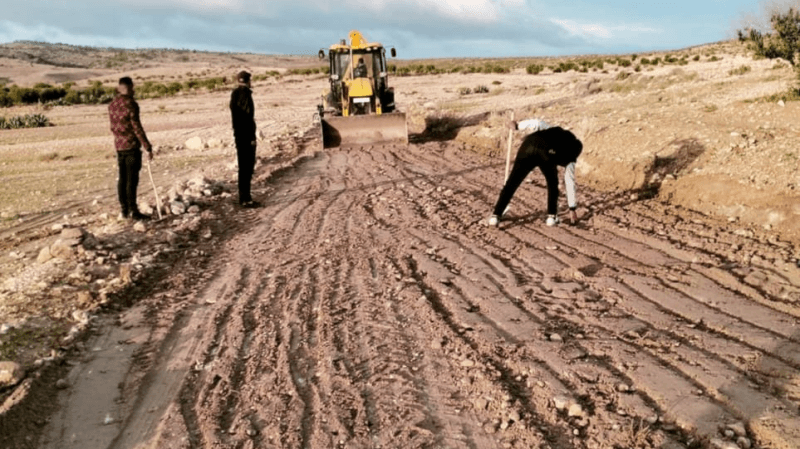 القصرين: تضرر مسالك فلاحية بأحواز بوزقام والبلدية تتدخل...