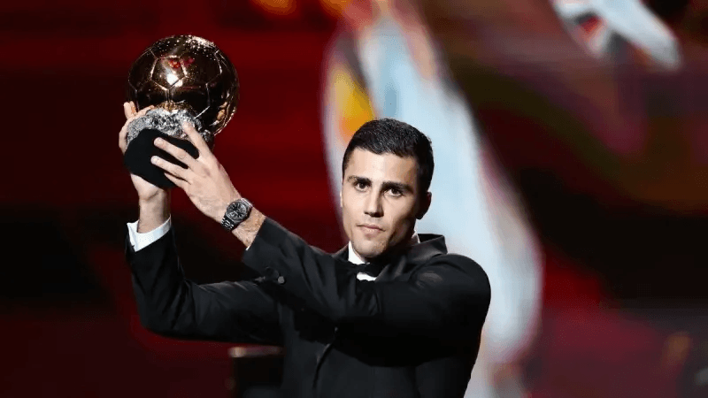 Football: Rodri, Ballon d'or 2024