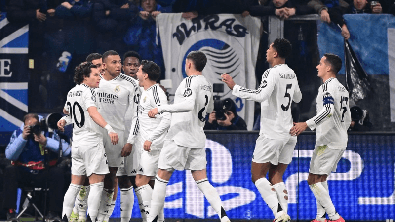 Ligue des champions: Le Real Madrid bat l'Atalanta