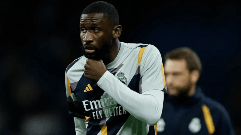 ريال مدريد: روديغر مهدد بالغياب الطويل