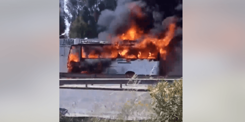 منوبة: احتراق حافلة نقل حضري دون تسجيل أضرار بشرية
