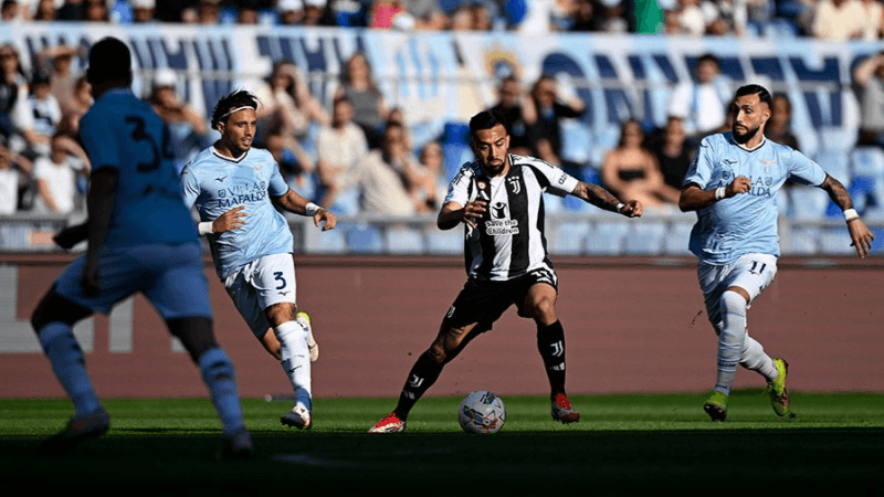 Serie A: La Juve accrochée in extremis par la Lazio