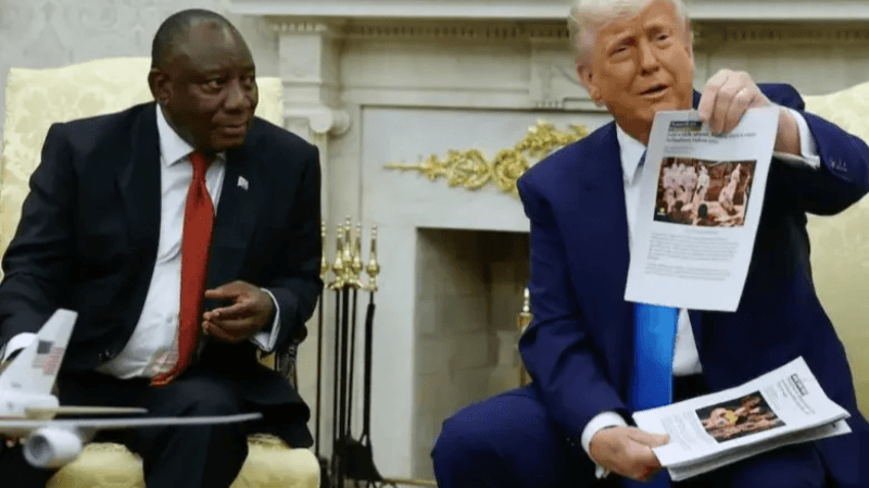 Quand Trump fait une 'leçon truquée' à Ramaphosa...