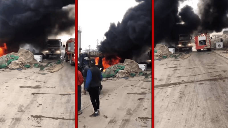 Jarzouna: Incendie sur un bateau de pêche au port