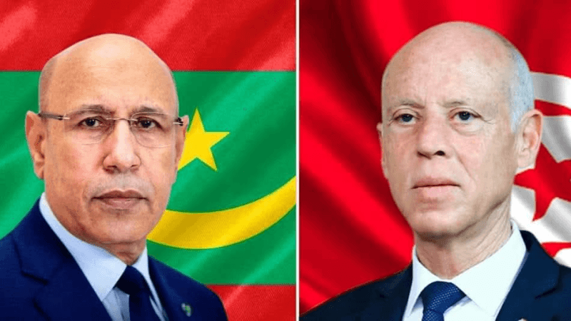 Saïed reçoit un appel téléphonique de son homologue mauritanien