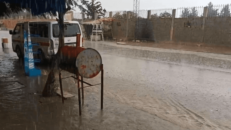 سحب رعدية وأمطار غزيرة في سليانة