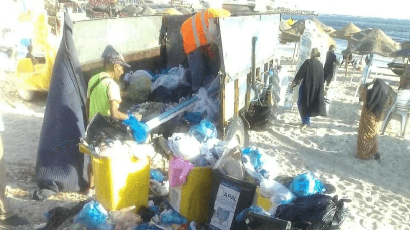 رفع 8000 متر مكعب من الفضلات بـ133 شاطئا إلى غاية بداية أوت