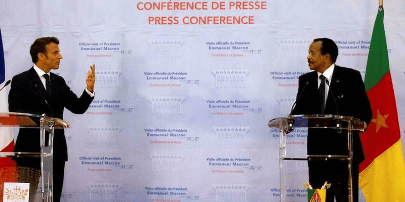 Macron reconnait que la France a mené une guerre au Cameroun