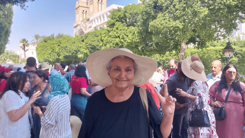 Manifestation pour défendre les acquis de la femme