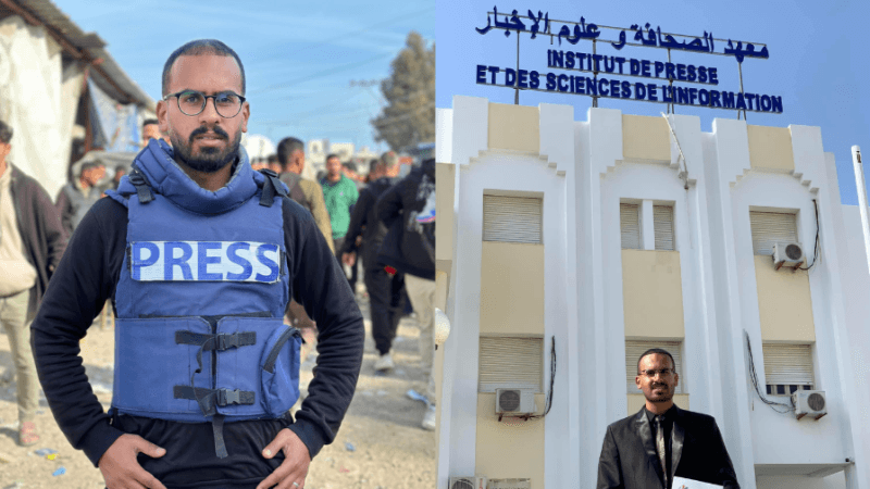 معهد الصحافة ينعى طالبه الفلسطيني أحمد أبو عزيز