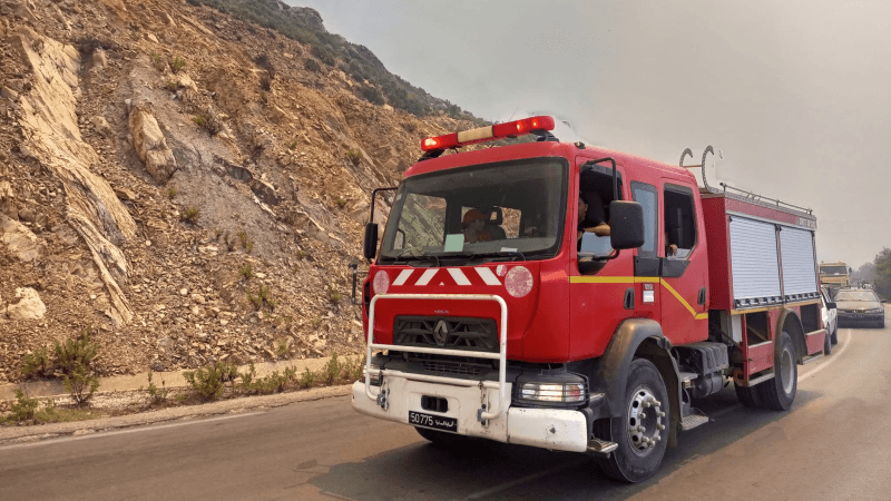 Siliana : reprise des flammes au mont Farouha
