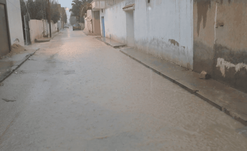 أمطار غزيرة في القصرين