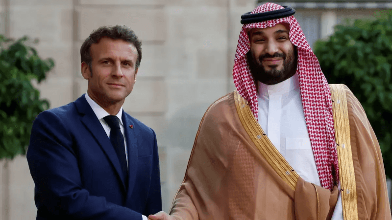 بن سلمان وماكرون يُناقشان نتائج مؤتمر 'حلّ الدولتين'