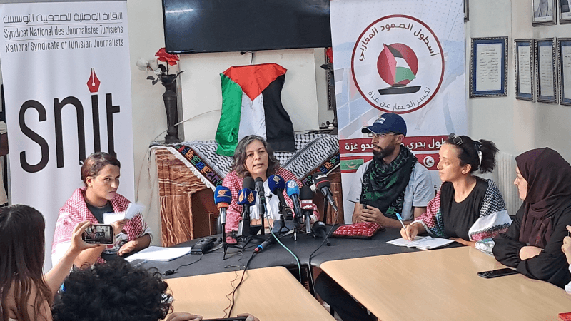 جواهر شنة: جاهزون لكل التهديدات والأسطول مستمر في إبحاره نحو غزة