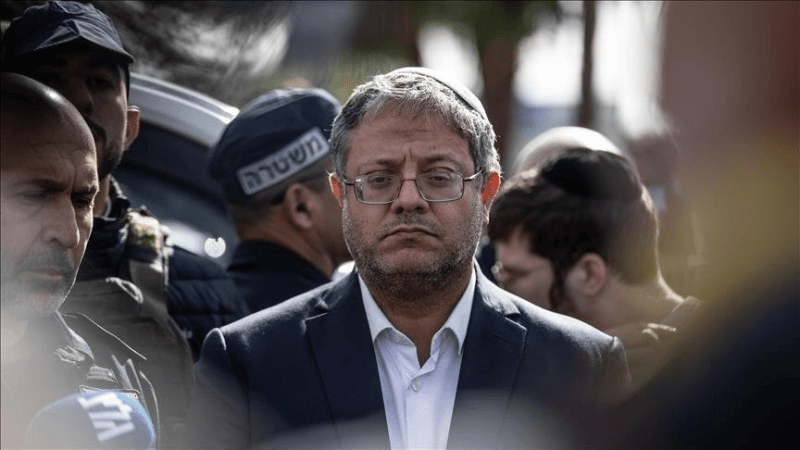 Le sioniste Ben Gvir qualifie les militants de Soumoud de terroristes