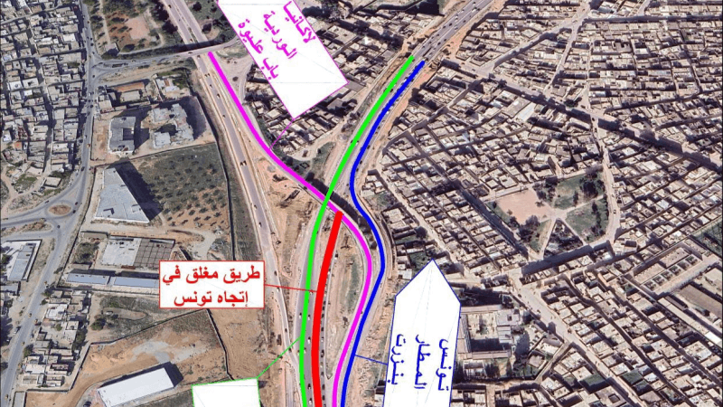 تحويل جزئي لحركة المرور بجسر لاكانيا بداية من يوم السبت