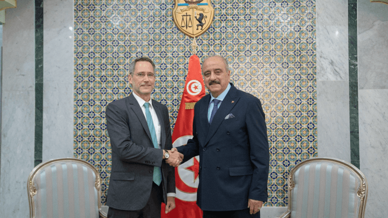 Mohamed Ali Nafti reçoit l’ambassadeur américain en visite d'adieu