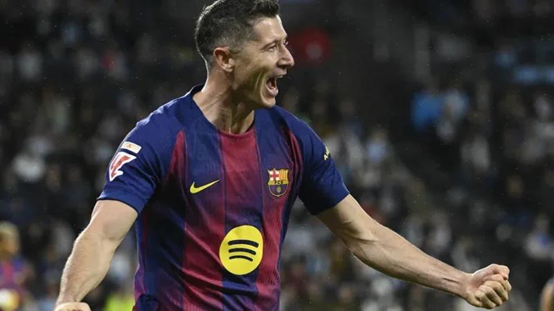 ليفاندوفسكي يقود برشلونة إلى الفوز على سلتا فيغو