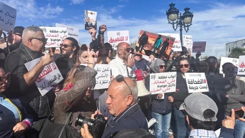 نقابة الصحفيين تنفذ تحركًا وطنيًا بساحة الحكومة بالقصبة
